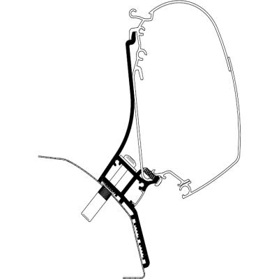 Product image of the product “Adapter für Fiat Ducato ab Bj. 2006/07 H2 zu TO 5200 ”